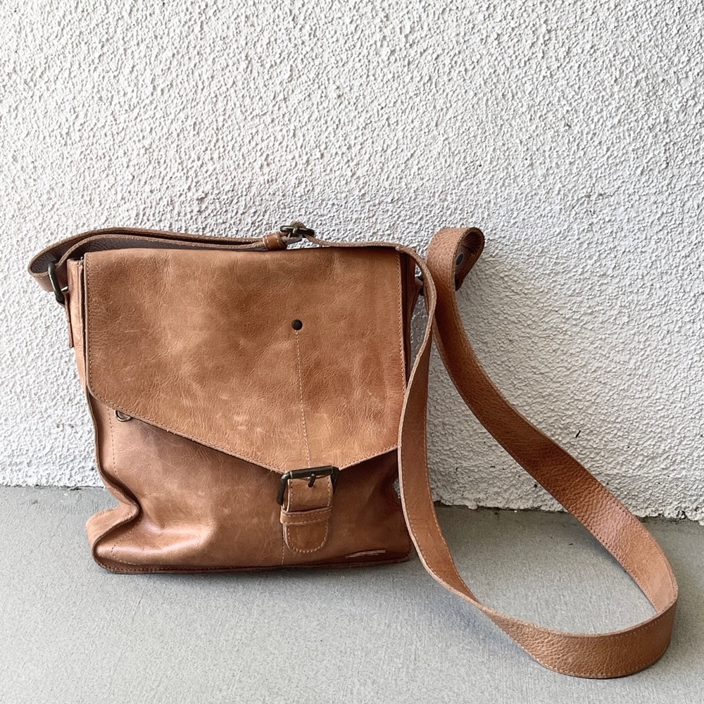 Bed Stu Tan Leather Venice Beach Ceossbody Bag